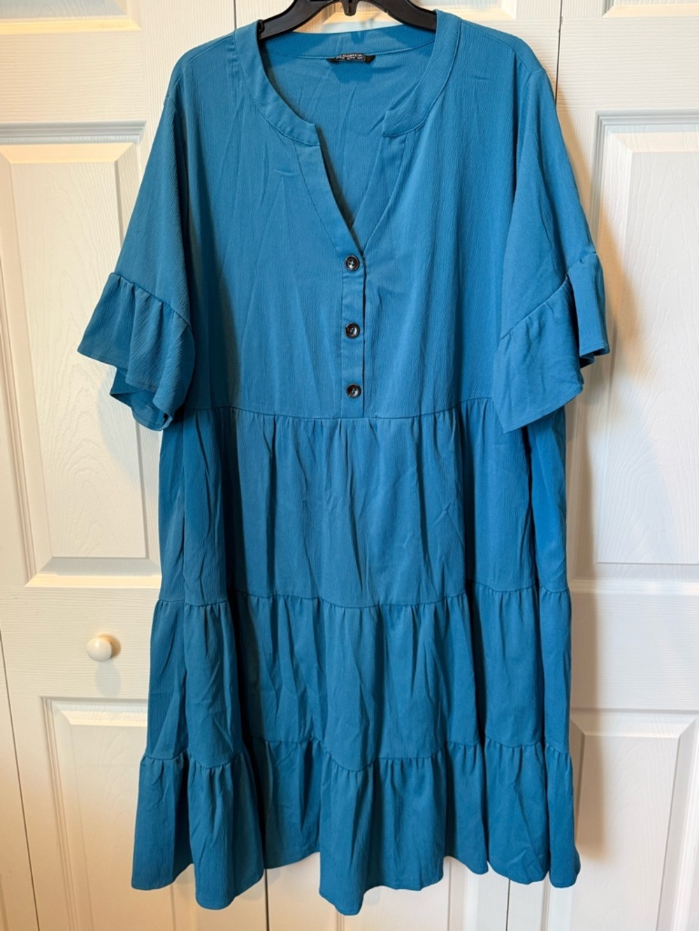 # BloomChic 18/20 Teal Tiered Dress